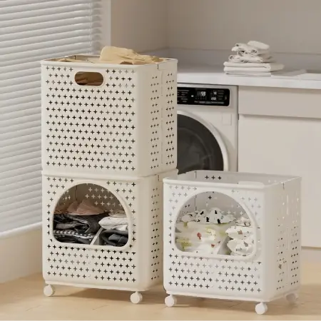 可折叠洗衣篮带滚轮马来西亚